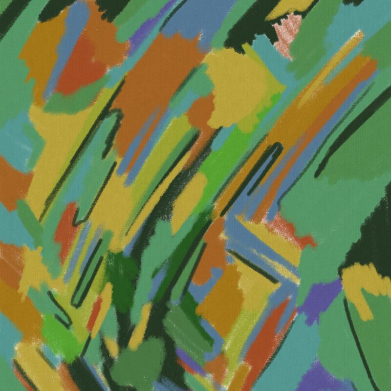 Photo of a Colorful Abstract Painting